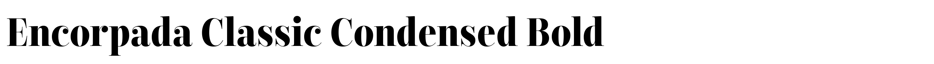 Encorpada Classic Condensed Bold